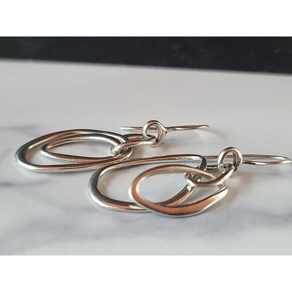 Silpada 925 Sterling Silver Beaded Dangling Pierced Earrings Thailand - Picture 4 of 10